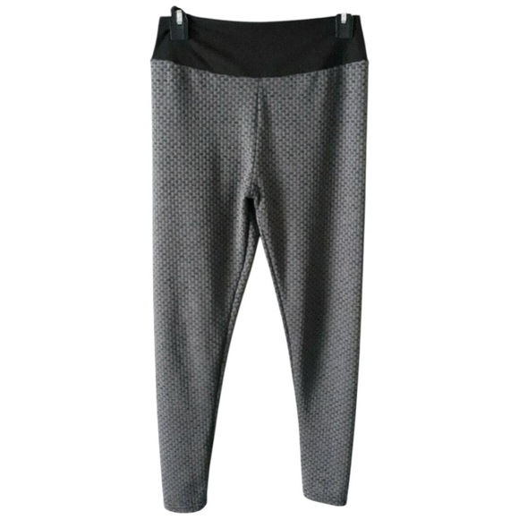 Forever 21 Scrunch Butt Leggings Black and Gray Large - Picture 1 of 6